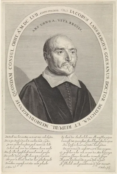 Portret van Jacobus Lansbergen