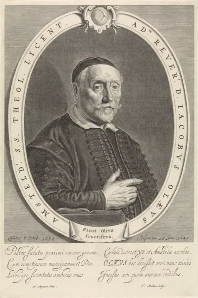 Portret van Jacobus Olaeus
