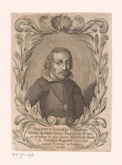 Portret van Jacobus Sinapius