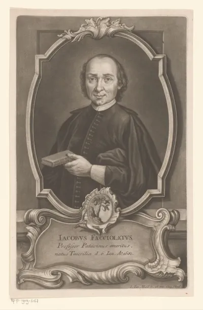 Portret van Jacopo Facciolati