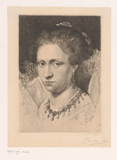 Portret van Jacqueline de Caestre