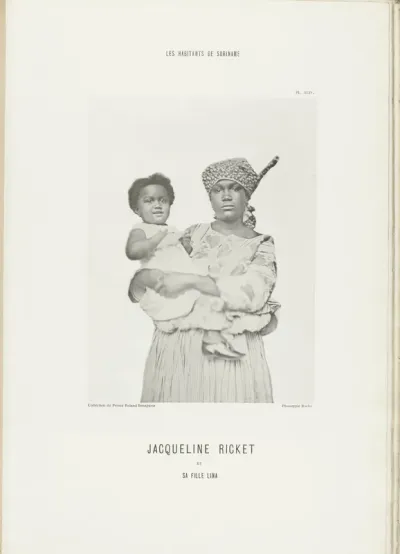 Portret van Jacqueline Ricket en haar dochter Lina