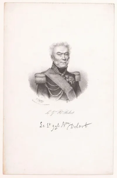 Portret van Jacques-Antoine-Adrien Delort