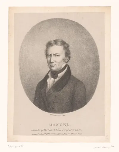 Portret van Jacques-Antoine Manuel
