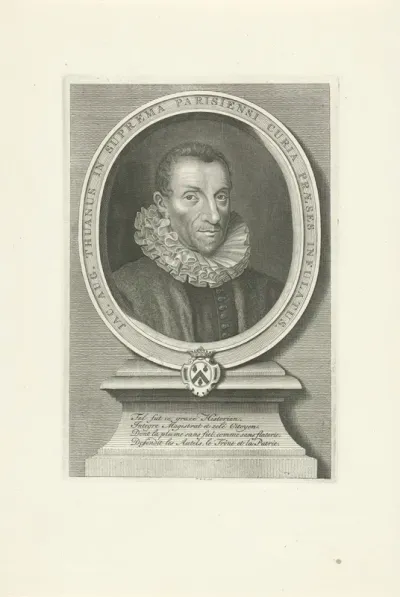 Portret van Jacques Auguste de Thou