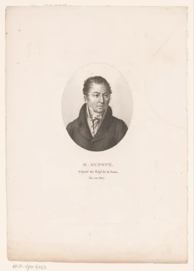 Portret van Jacques Charles Dupont de l'Eure