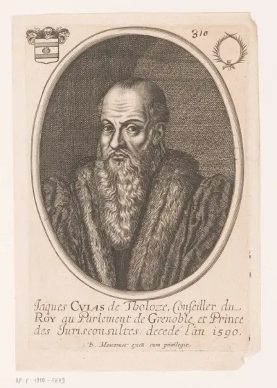 Portret van Jacques Cujas