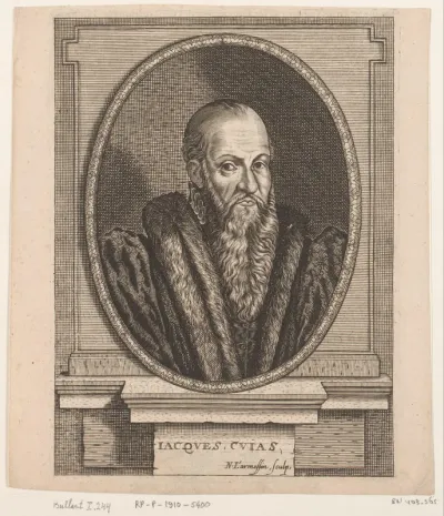 Portret van Jacques Cujas