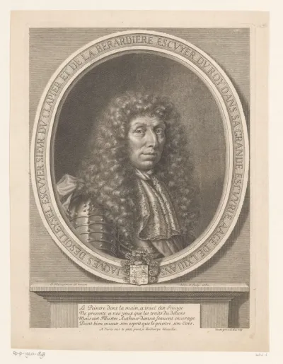 Portret van Jacques de Solleysel op 63-jarige leeftijd