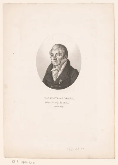 Portret van Jacques-Fortunat Savoye-Rollin