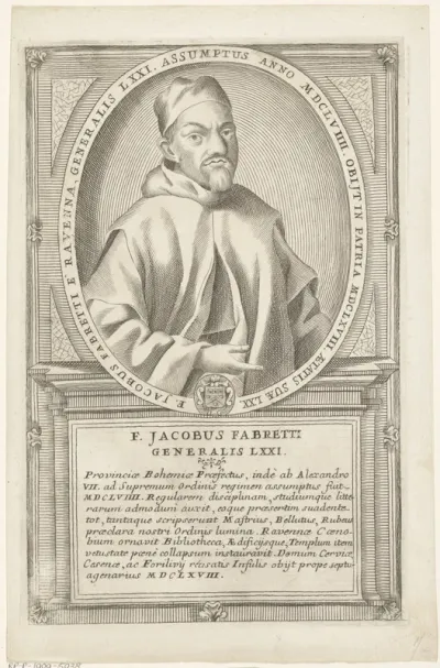 Portret van Jaime Fabretti, 71ste Minister Generaal van de franciscaner orde