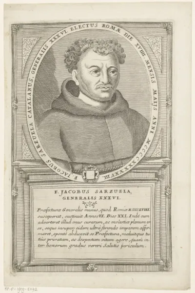 Portret van Jaime Zarzuela, 36ste Minister Generaal van de franciscaner orde
