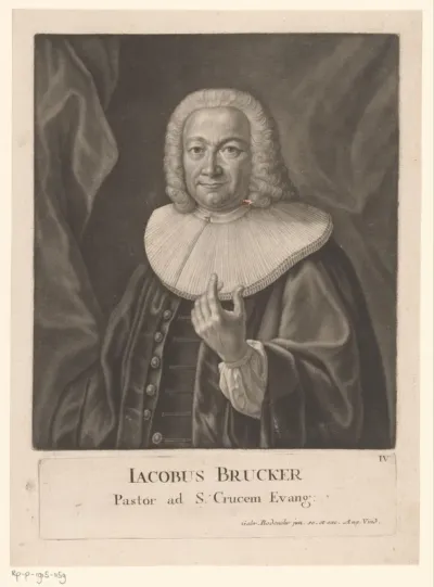 Portret van Jakob Brucker