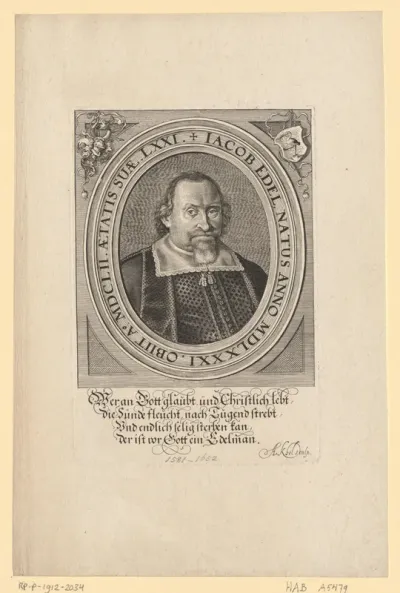 Portret van Jakob Edel
