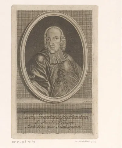 Portret van Jakob Ernst von Liechtenstein-Kastelkorn, aartsbisschop van Salzburg