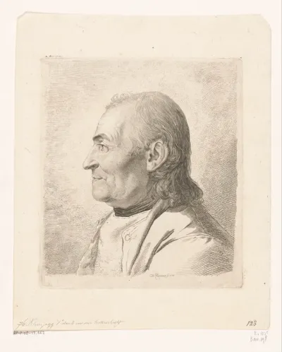 Portret van Jakob Gujer, genaamd Kleinjogg