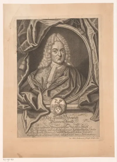 Portret van Jakob Heinrich Pfannenschmidt