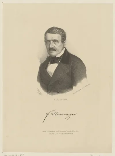 Portret van Jakob Philipp Fallmerayer