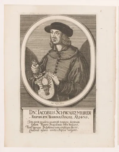 Portret van Jakob Schwarzmurer