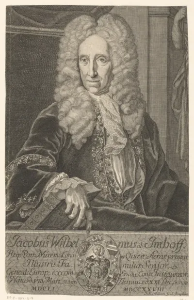 Portret van Jakob Wilhelm Imhoff