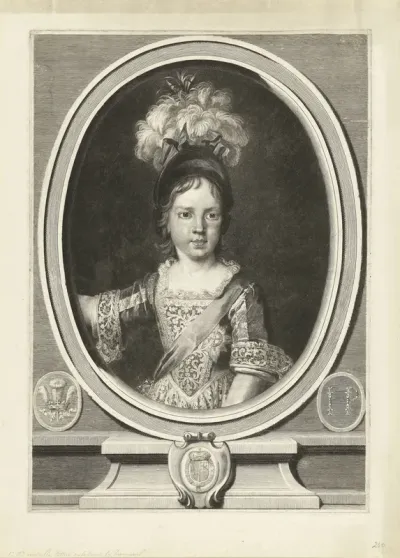 Portret van James Francis Edward Stuart, prince of Wales