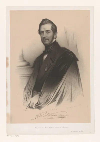 Portret van Jan Adam Kruseman