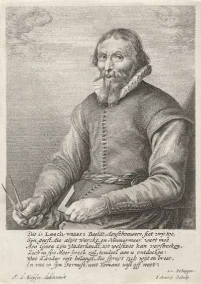 Portret van Jan Adriaensz. Leeghwater, waterbouwkundige