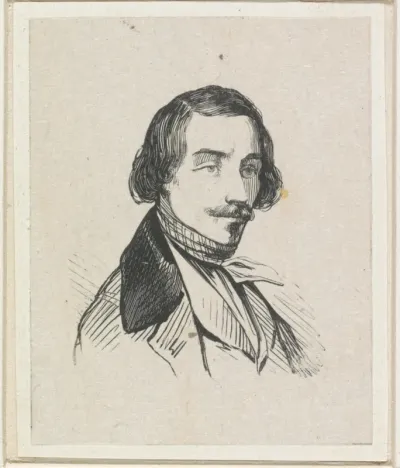 Portret van Jan August Hendrik Leys