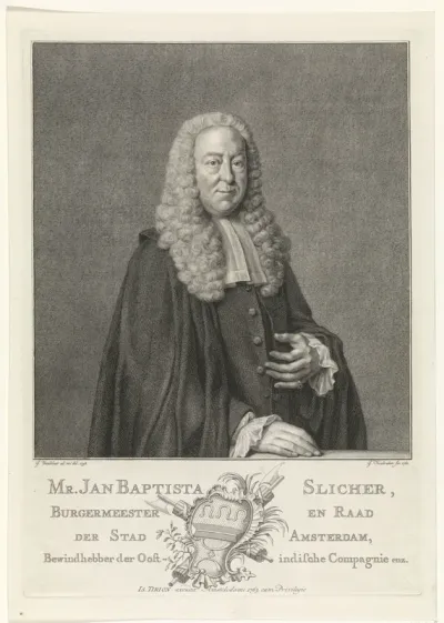 Portret van Jan Baptista Slicher