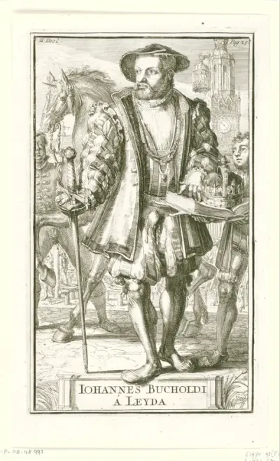 Portret van Jan Beukelsz. van Leiden (Jan van Leyden)
