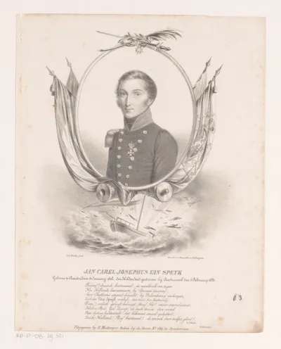 Portret van Jan Carel Josephus van Speyk