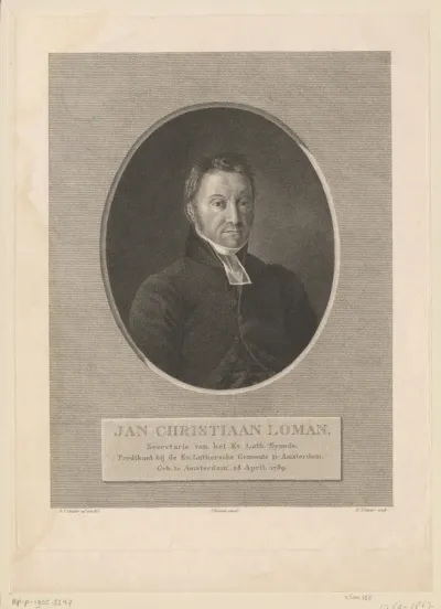 Portret van Jan Christiaan Loman