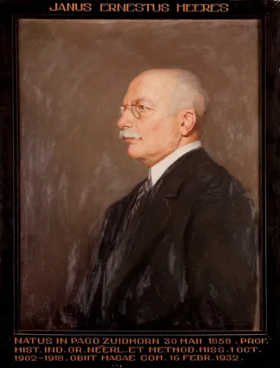 Portret van Jan Ernst Heeres, hoogleraar Geschiedenis van Nederlands-Indië te Leiden