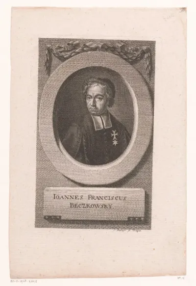 Portret van Jan Franz Beckovský
