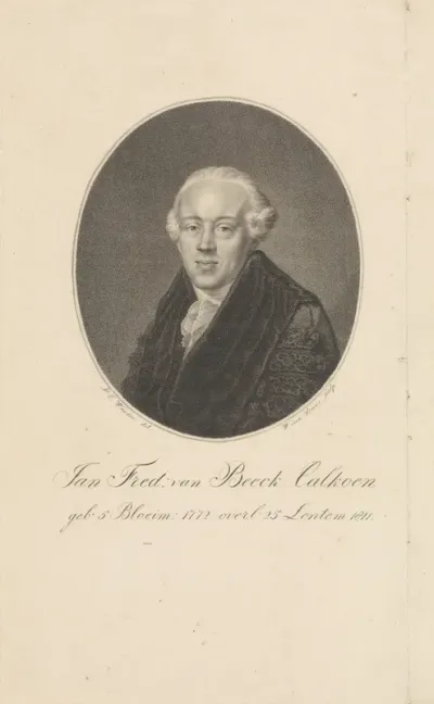 Portret van Jan Frederik van Beeck Calkoen