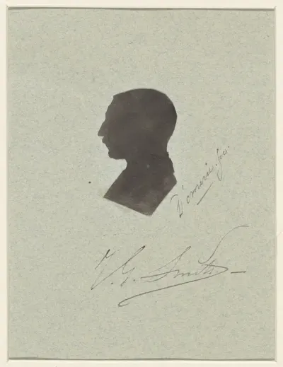 Portret van Jan Gerard Smits, silhouet
