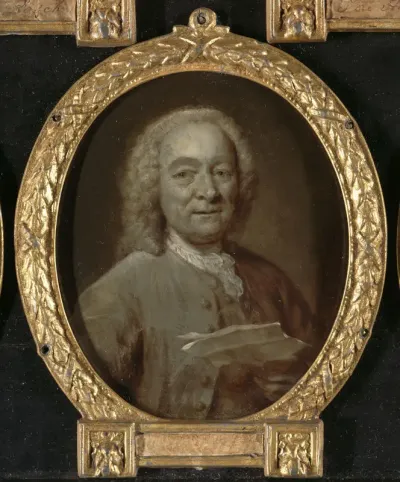 Portret van Jan Harmensz de Marre (1696-1763). Zeeman, dichter en directeur van de Amsterdamse schouwburg