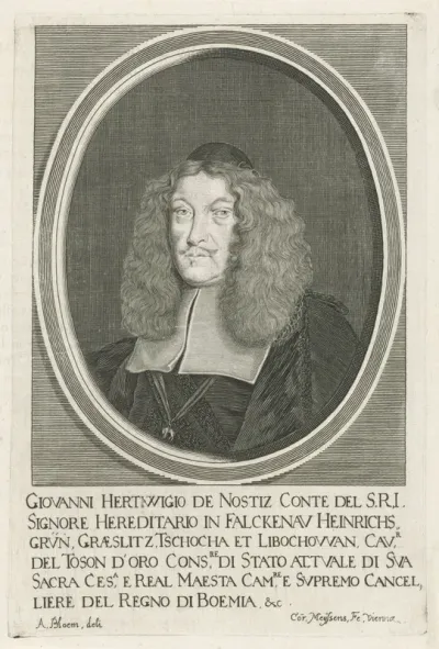 Portret van Jan Hartwig van Nostitz