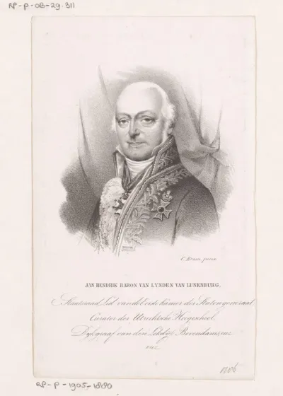 Portret van Jan Hendrik van Lynden van Lunenburg