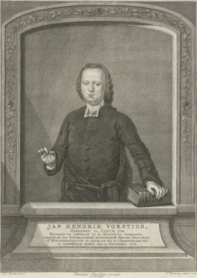 Portret van Jan Hendrik Vorstius