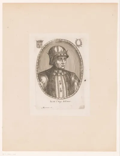 Portret van Jan I van Frankrijk