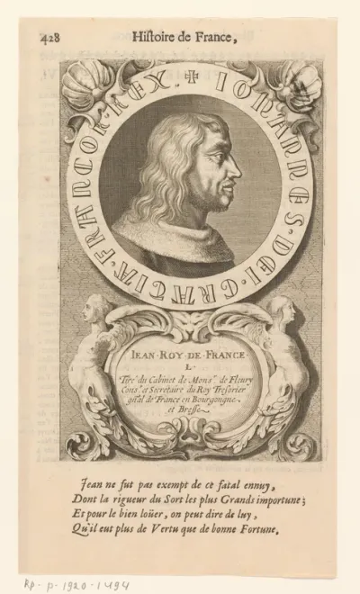 Portret van Jan II van Frankrijk