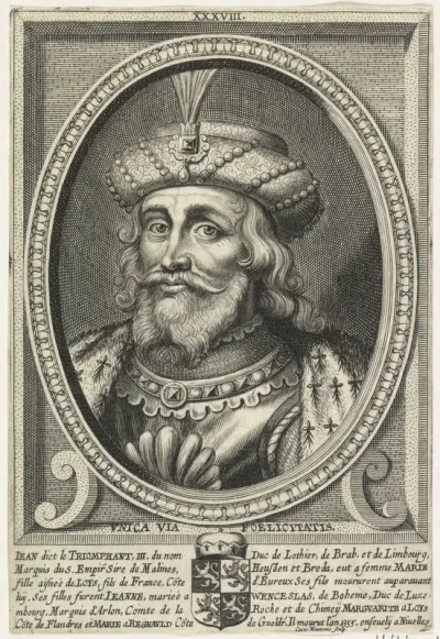 Portret van Jan III, hertog van Brabant en Lotharingen