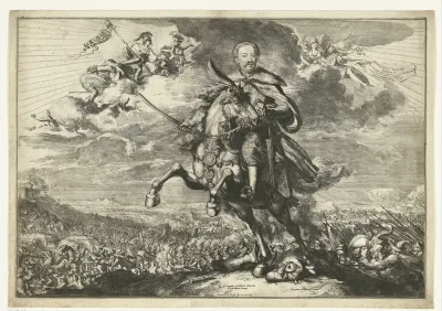 Portret van Jan III, koning van Polen, groothertog van Litouwen, te paard