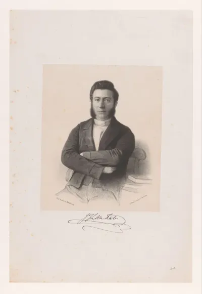 Portret van Jan Jacob Lodewijk ten Kate