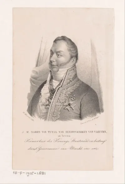 Portret van Jan Maximiliaan van Tuyll van Serooskerken van Vleuten