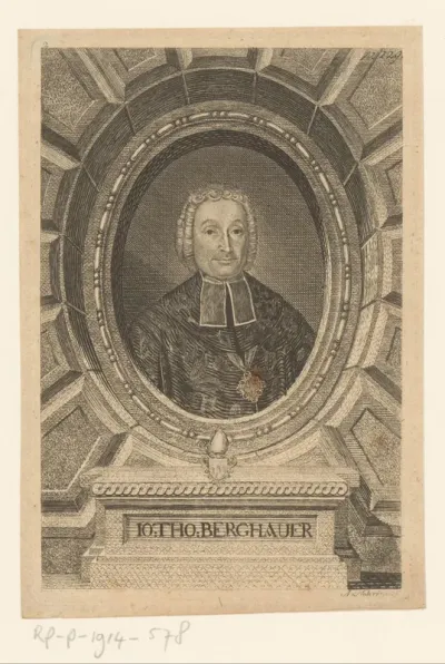 Portret van Jan Tomáš Vojtech Berghauer