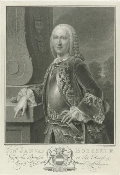 Portret van Jan van Borssele van der Hooge