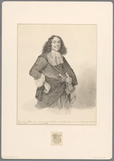 Portret van Jan van Nes, vice-admiraal van Holland en West-Friesland