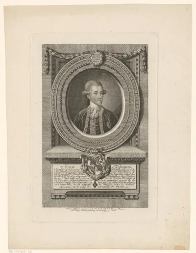 Portret van Janez Nepomuk Jakob Edling